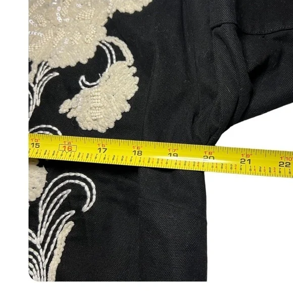 Chico’s Artisan Embroidered Jacket Size 1 (M/8) - Picture 5 of 10